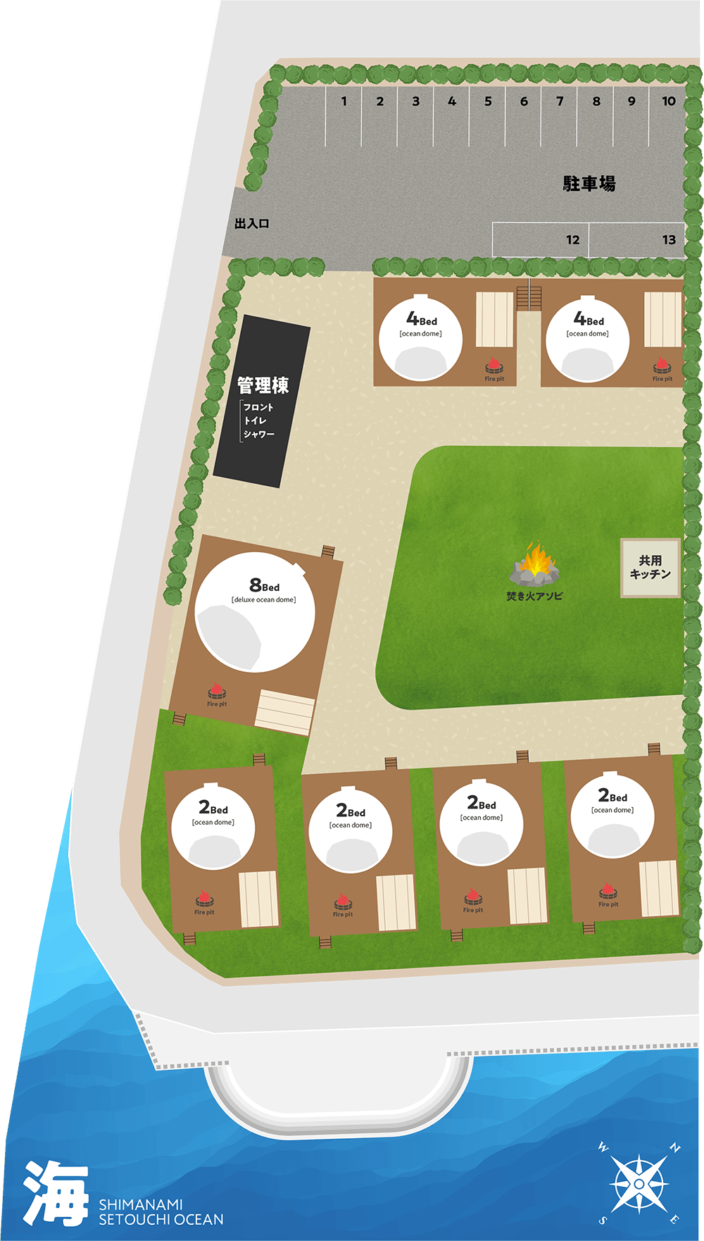 グランドーム瀬戸内しまなみの地図